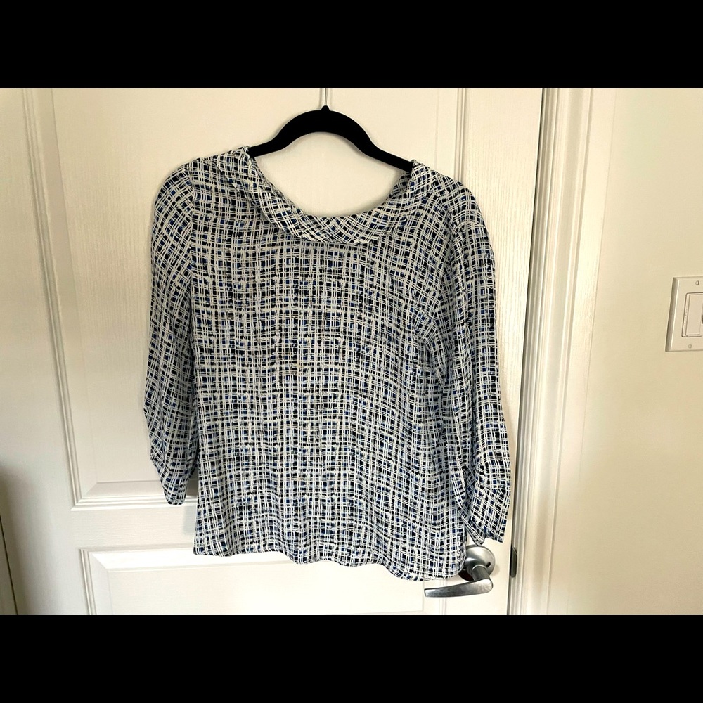 Boat collar blouse